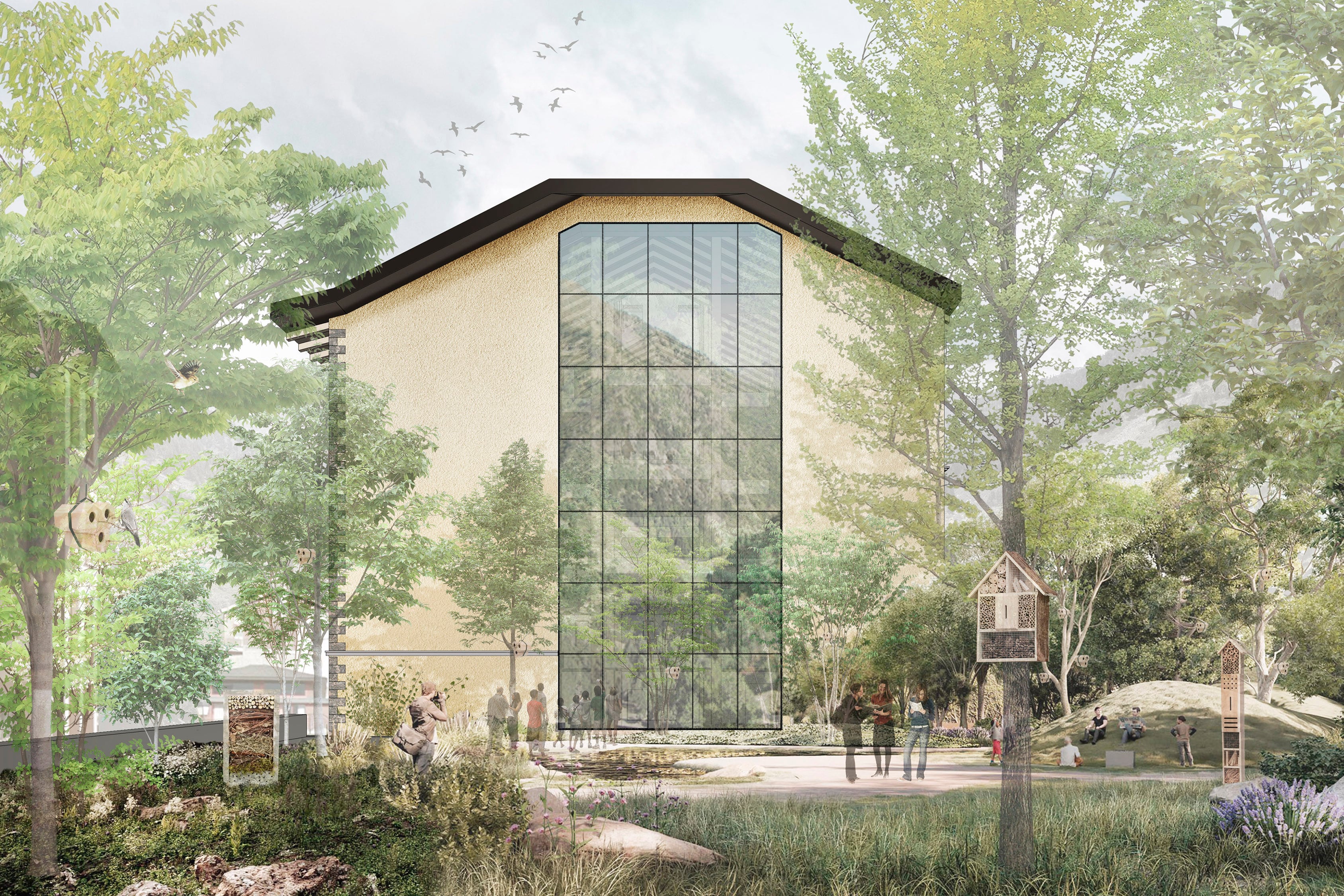 Render de projecte guanyador de reforma de l'Hotel Casamanya