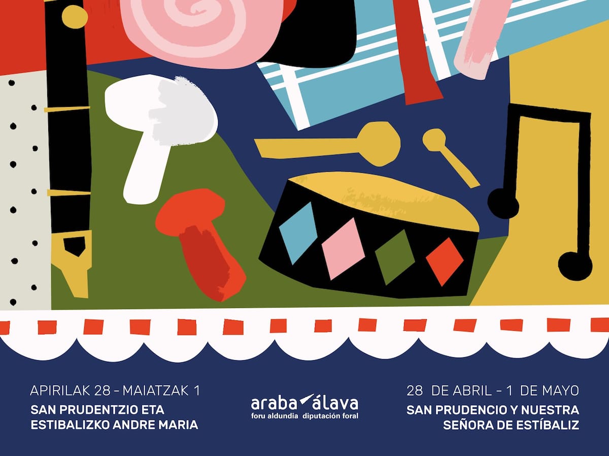 Este es el cartel de las Fiestas de San Prudencio y Nuestra Señora de Estíbaliz 2026