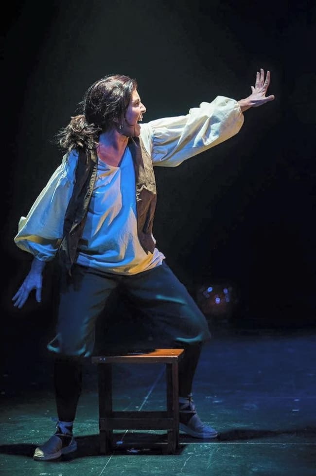 Mercè Canals en una actuació a Andorra la Vella