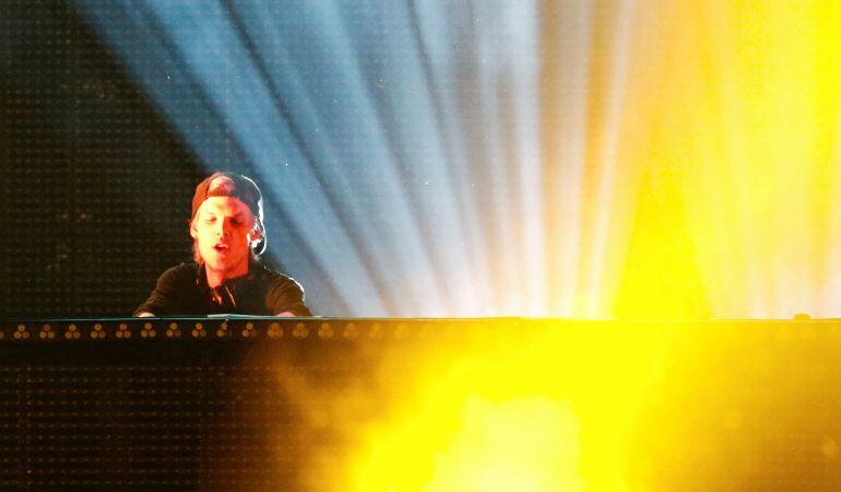 El DJ sueco Avicii durante un concierto en el Brooklyn&#039;s Barclay&#039;s Center.