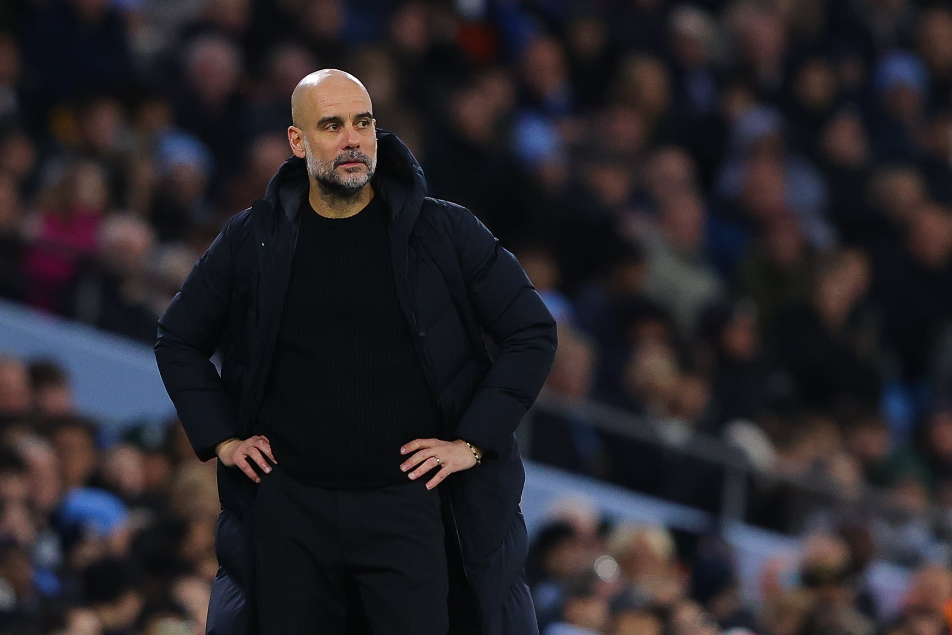 Pep Guardiola, entrenador del Manchester City durante un encuentro de FA Cup