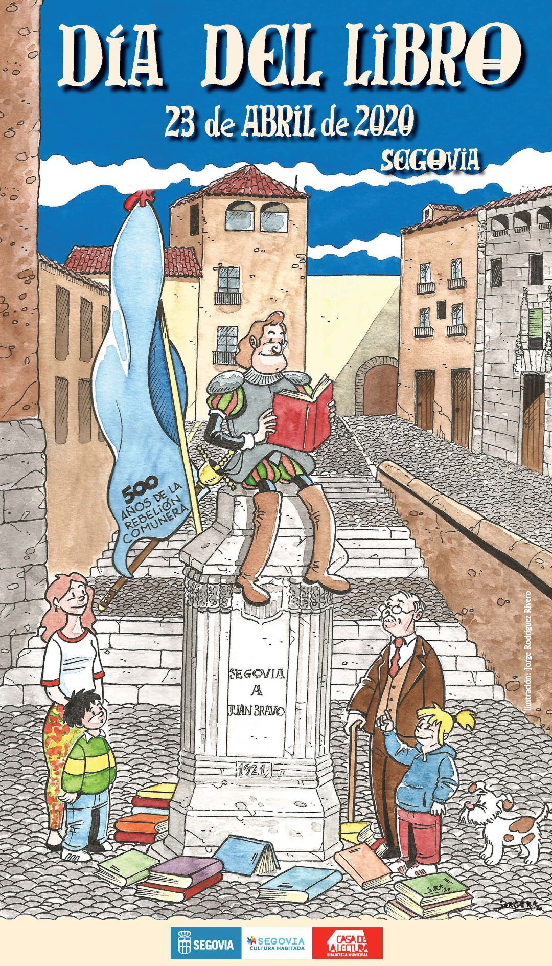 Cartel del Día del Libro de Segovia
