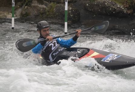 Darío Cuesta en pleno esfuerzo