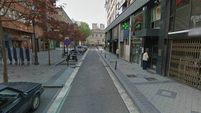 Calle de San Lorenzo, en la que se produjo la agresión