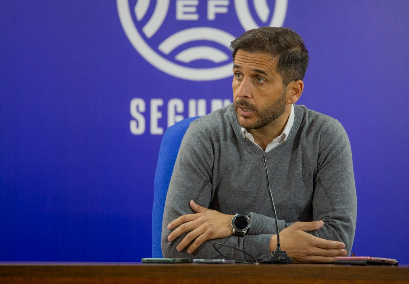 Sergio Mora, en sala de prensa