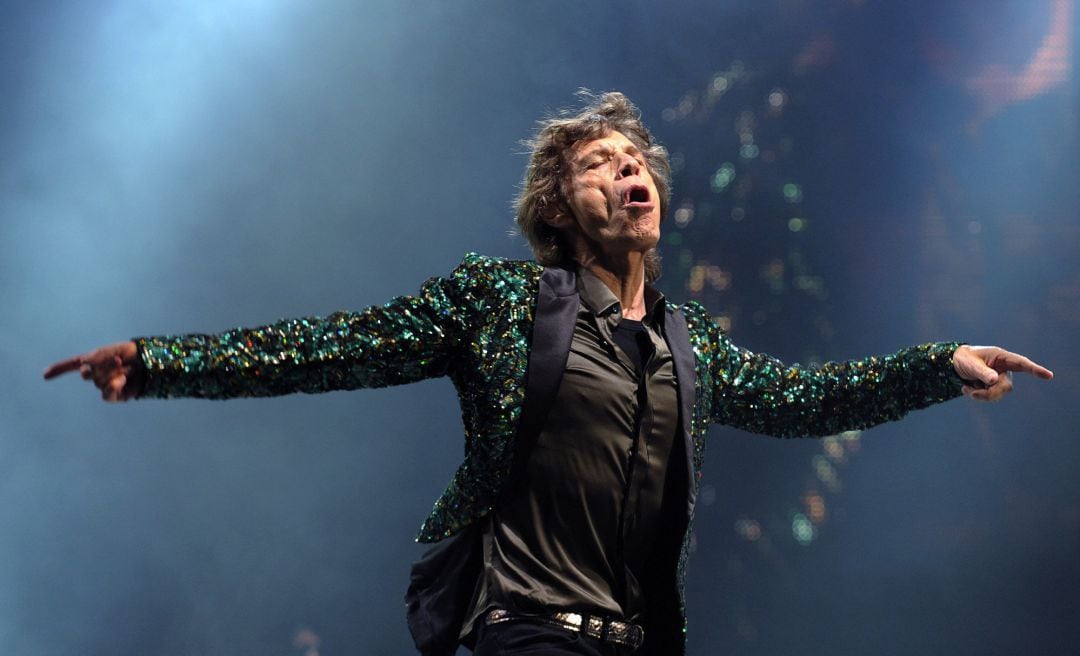 Mick Jagger durante un concierto de los Rolling Stones