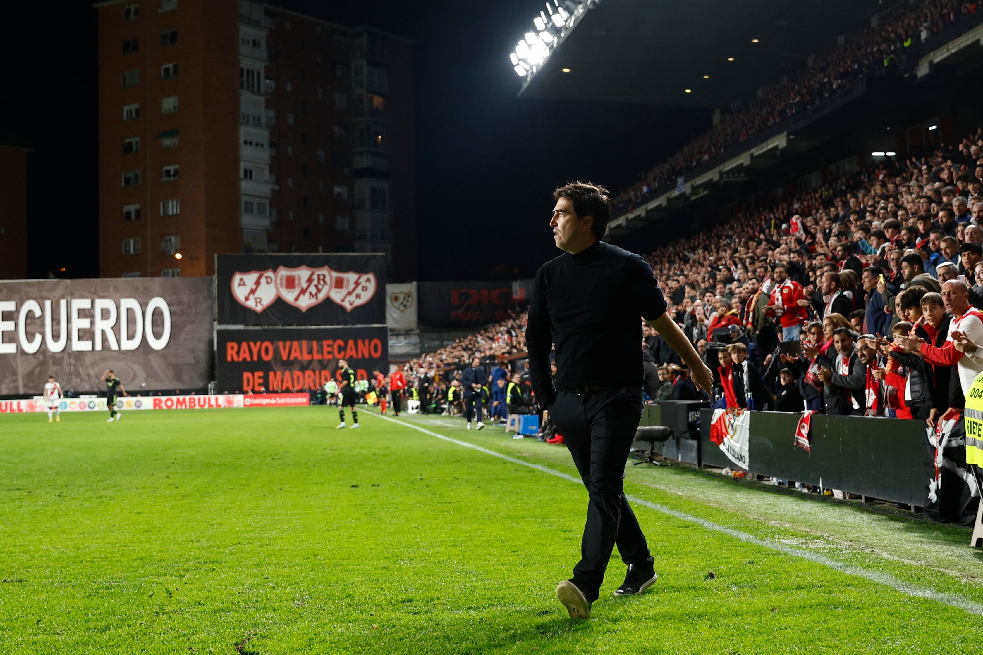 Iraola, en el Rayo-Real Madrid