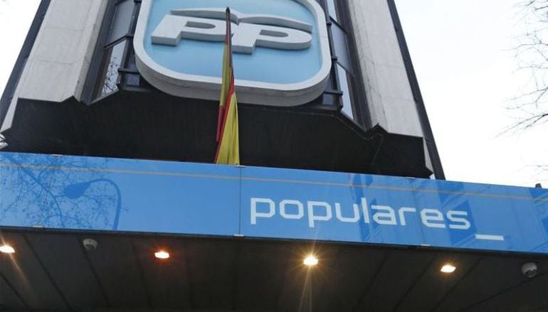 Imagen de la fachada de la sede del PP.