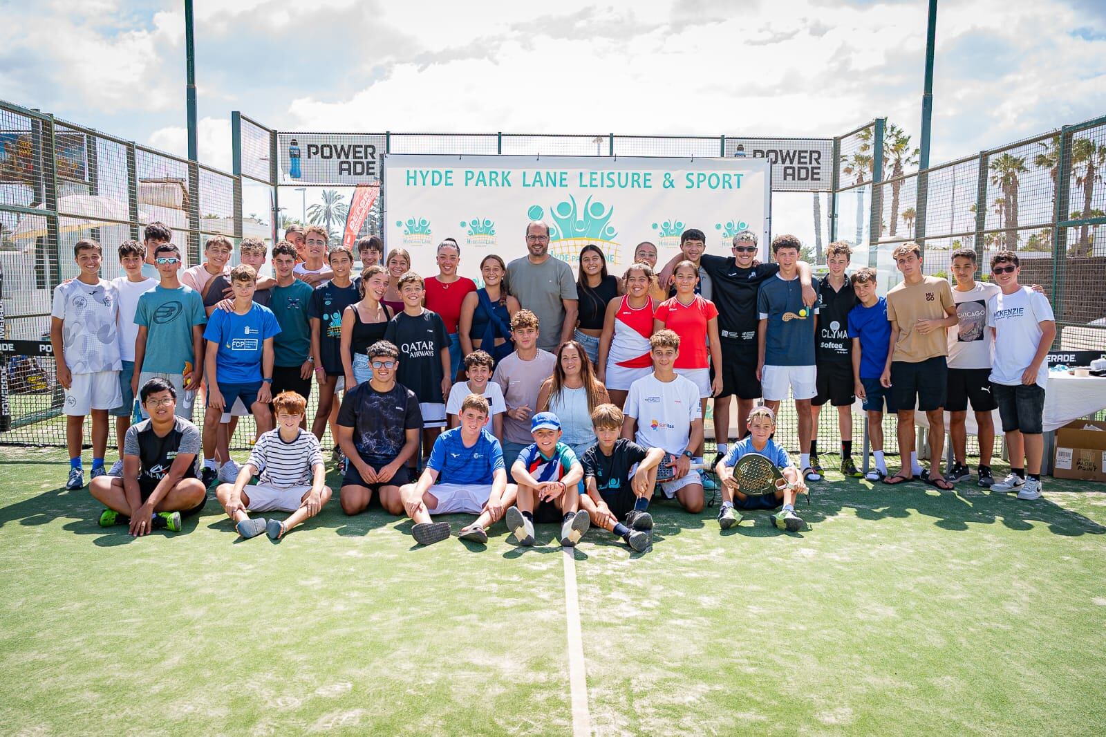 Participantes en el Torneo Otagua del Club de Pádel Hyde Park Lane Leisure & Sport.