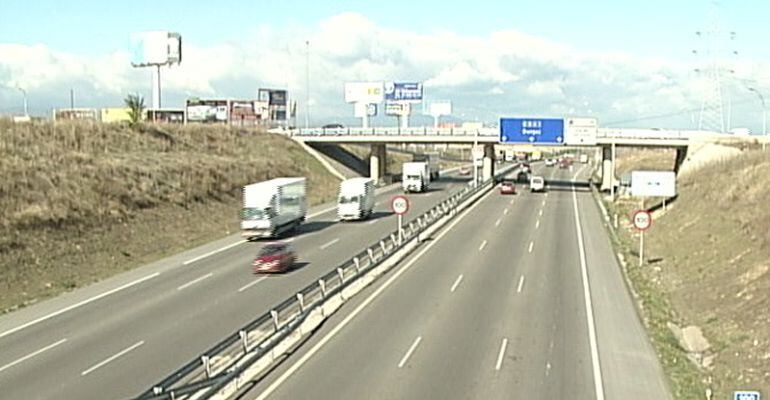 La autovía de Burgos a su paso por Alcobendas y San Sebastián de los Reyes