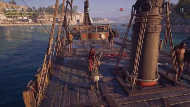 Abordajes en barco pore las aguas griegas