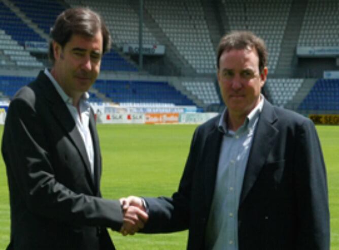 Avelino Fernández de Quincóces y Javier Zubillaga, el día de su presentación.