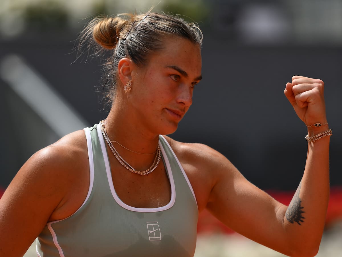 Sabalenka confirma que no entrenará en el Bernabéu: "Es un estadio grande, está cubierto... Prefiero centrarme en esta pista"