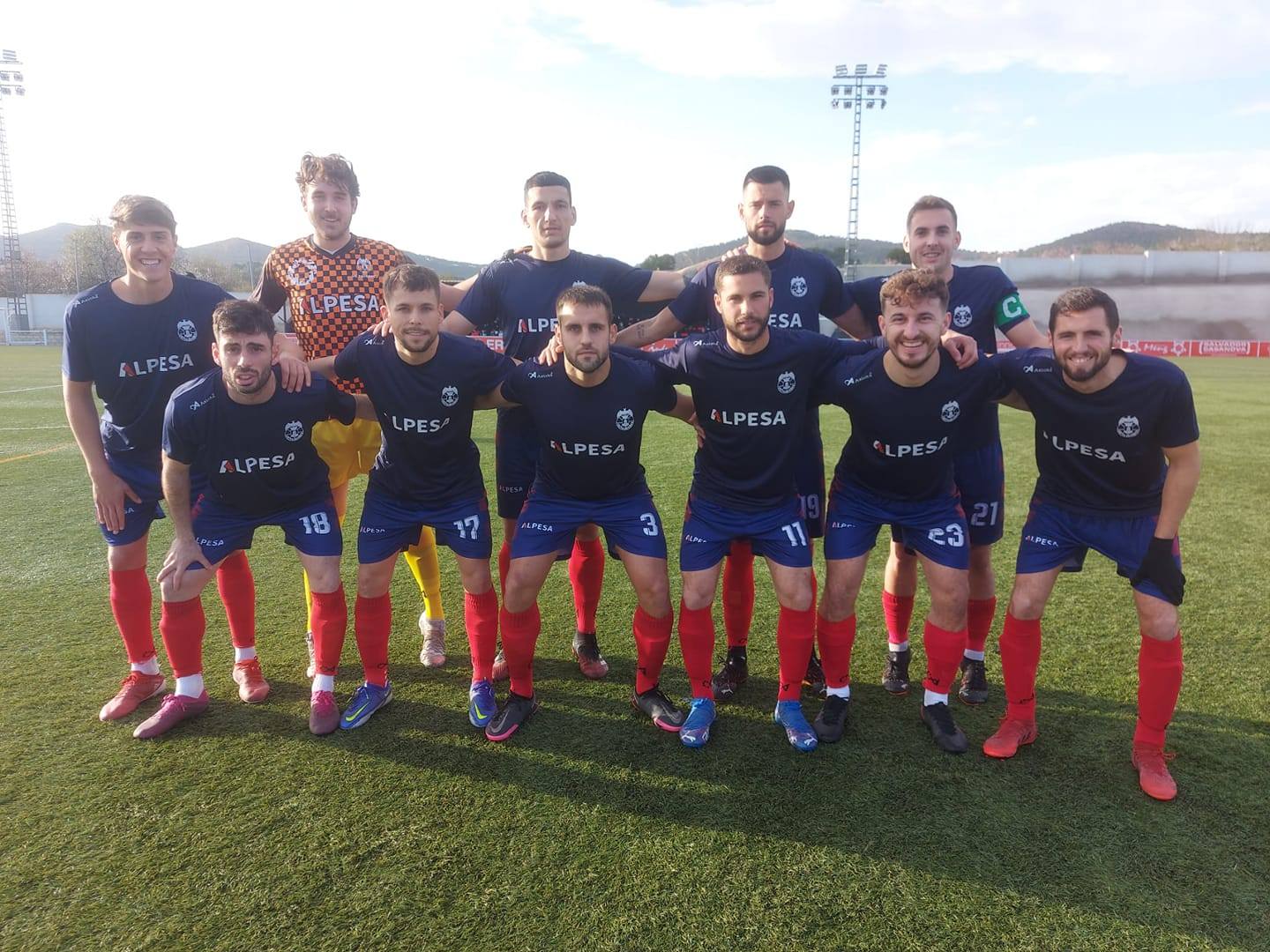 Once inicial de la UE Tavernes contra L&#039;Olleria