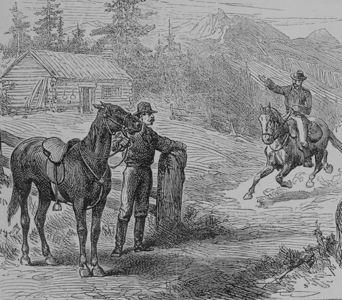 El Pony Express llegando a las Montañas Rocosas