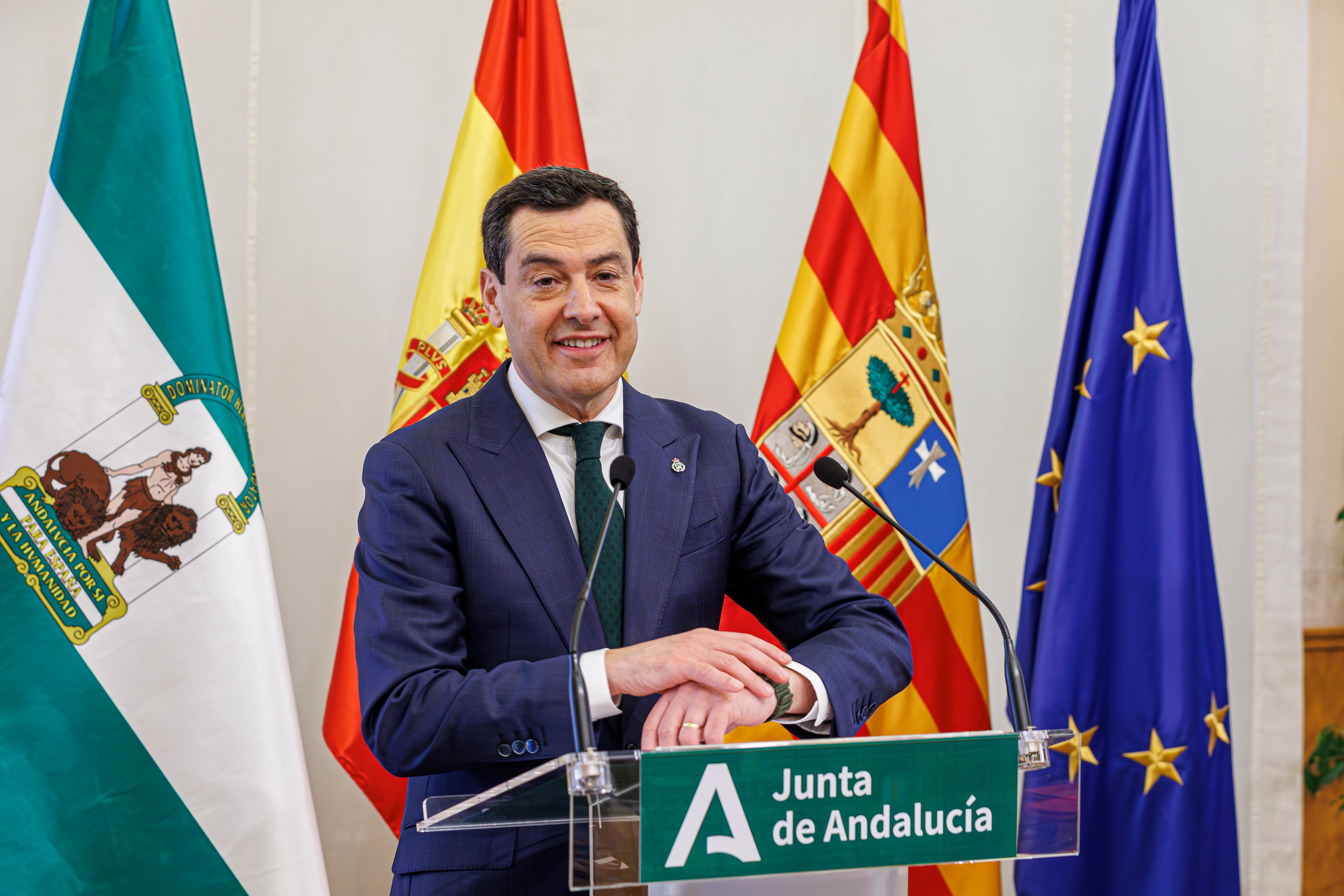 El presidente de la Junta de Andalucía, Juan Manuel Moreno Bonilla, en una imagen de archivo