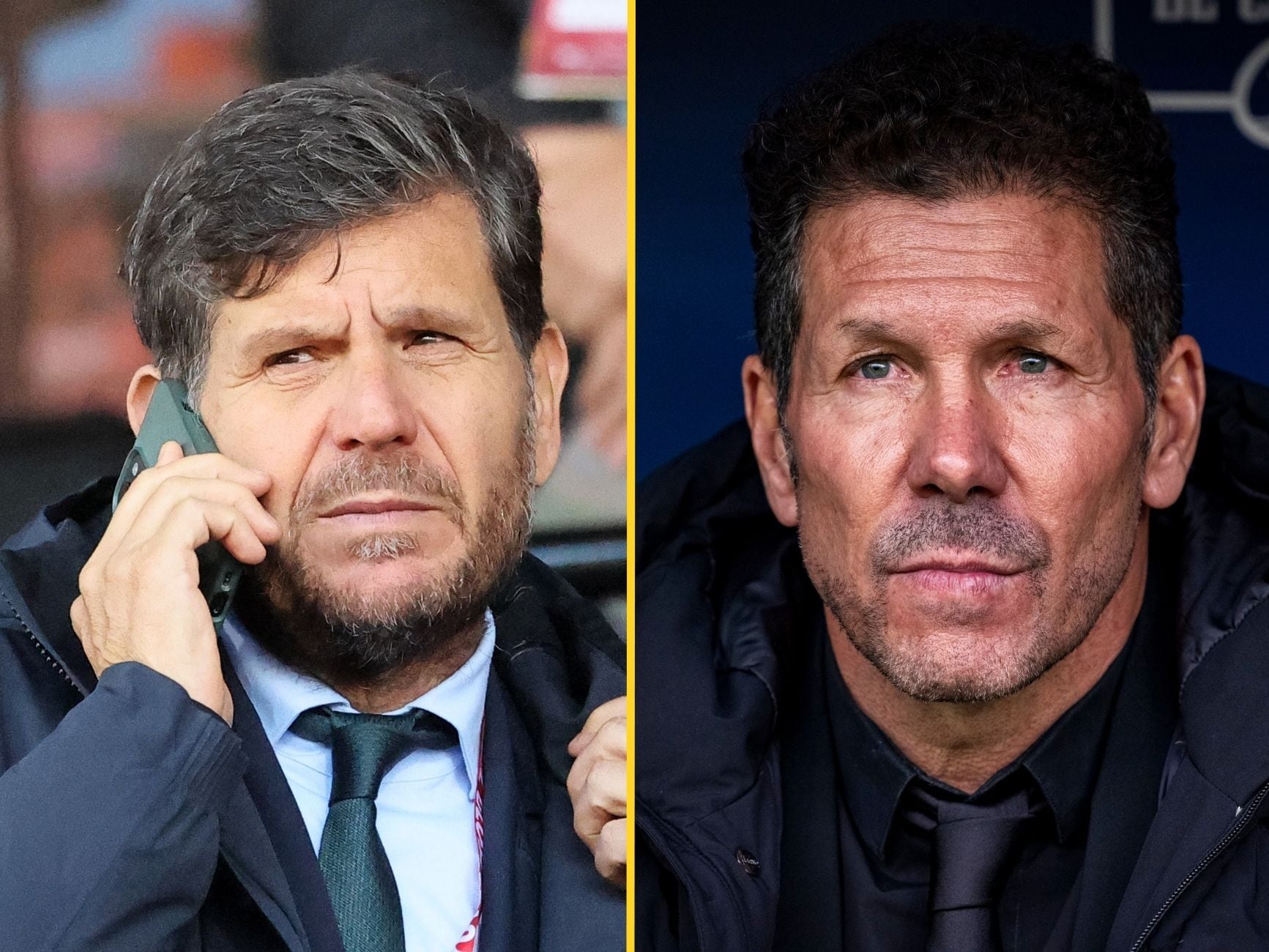 En un montaje, Mateu Alemany y el Cholo Simeone