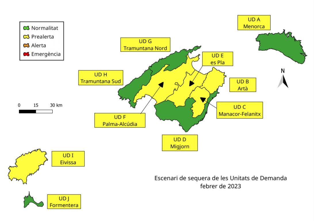 Situació hidrològica a Balears