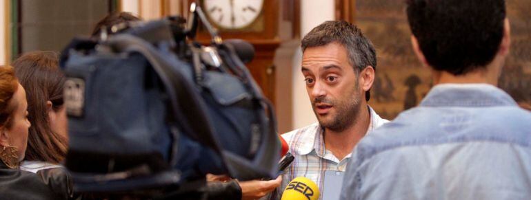 Xulio Ferreiro en rueda de prensa. Foto de archivo