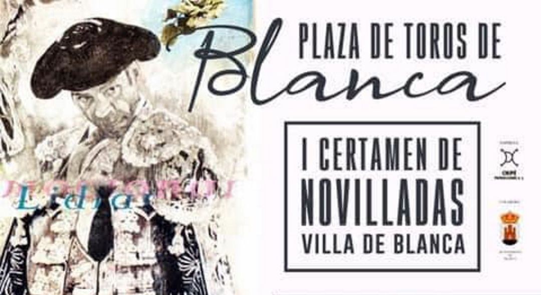 Cartel del I Certamen de Novilladas Villa de Blanca