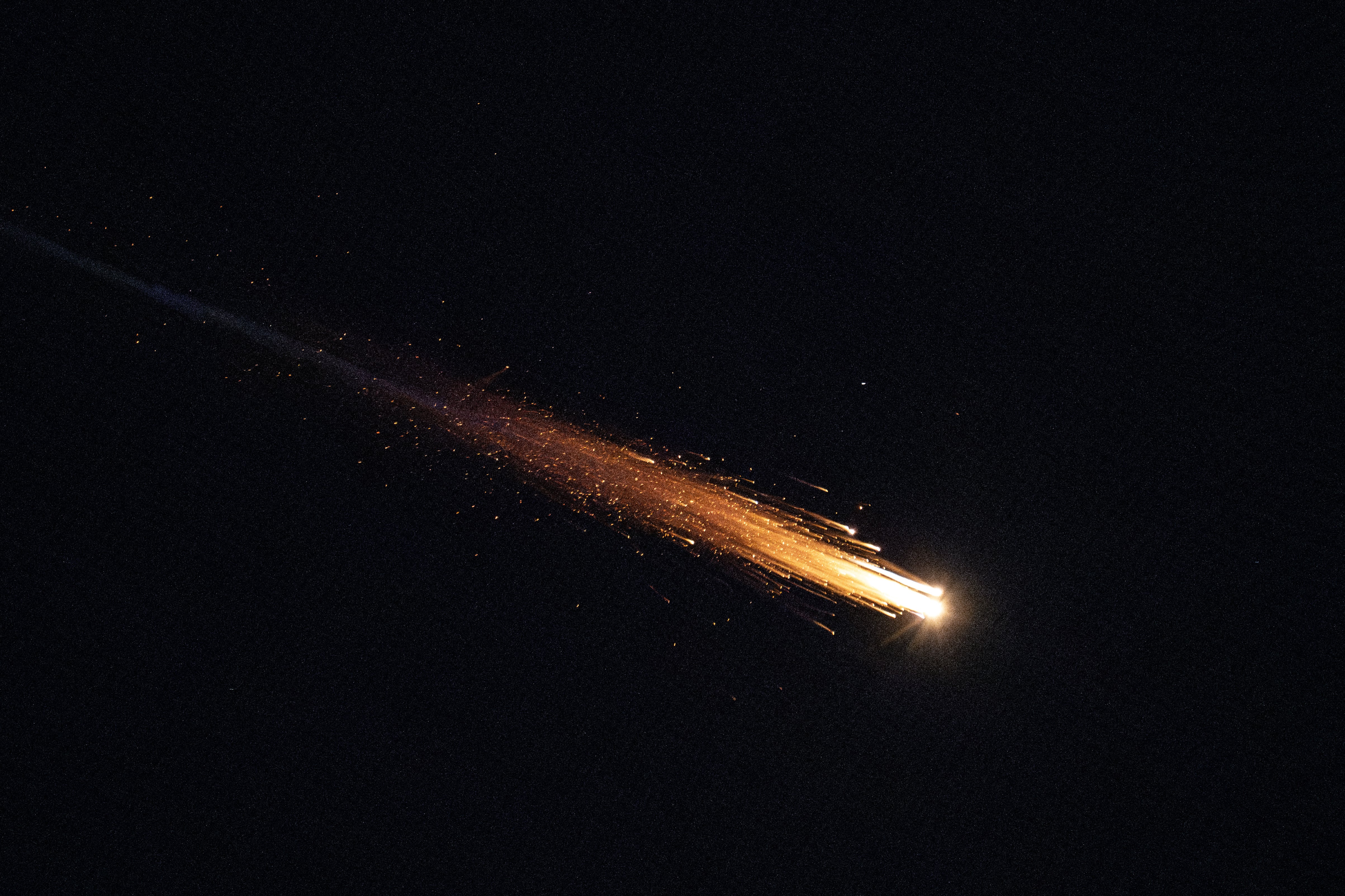 Un misil iraní sobre el cielo de Beersheba. 