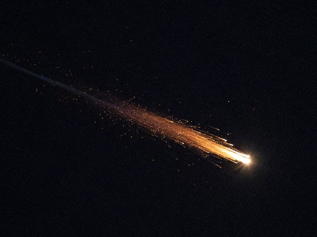 Un misil iraní sobre el cielo de Beersheba.