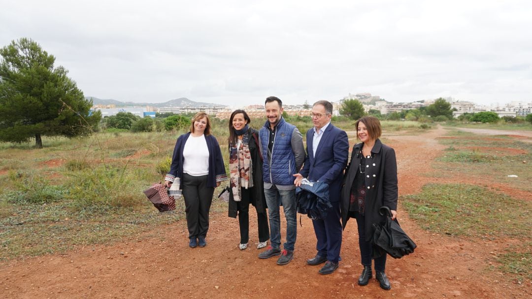 Corredor durante su visita a la zona de Ca n&#039;Escandell