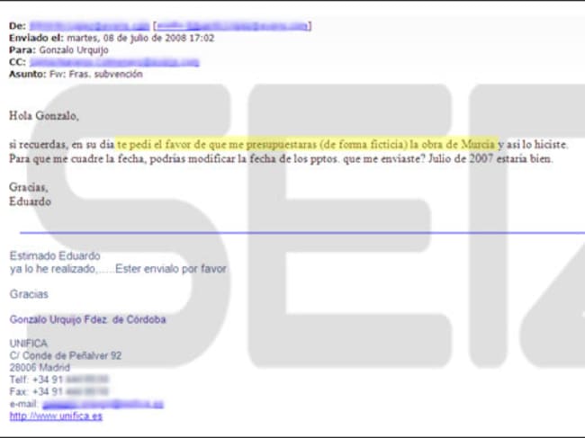 Los correos electrónicos del arquitecto del PP