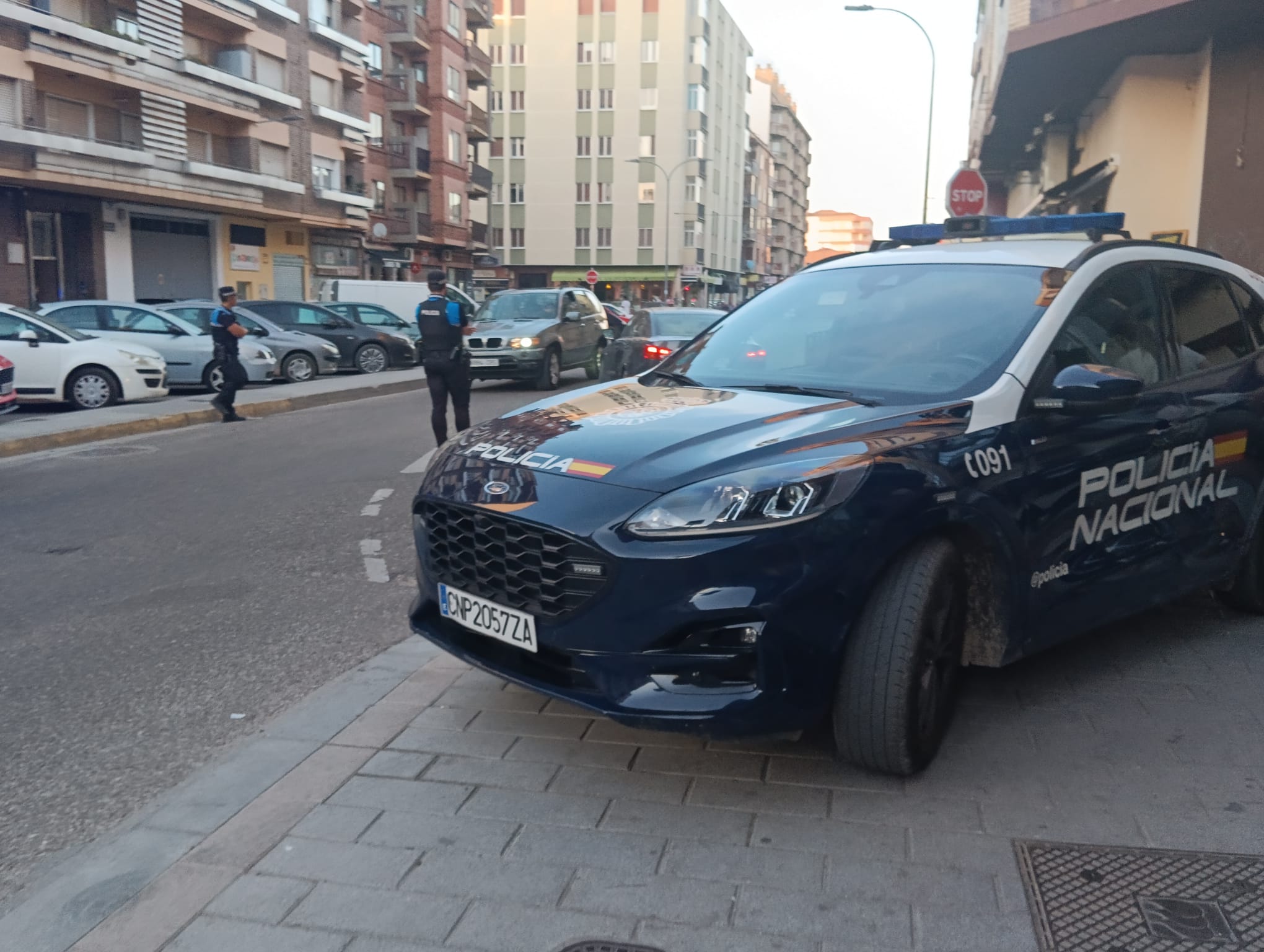 Control realizado el sábado 19 de julio por la Policía Nacional y Policía Local en la calle Santiago