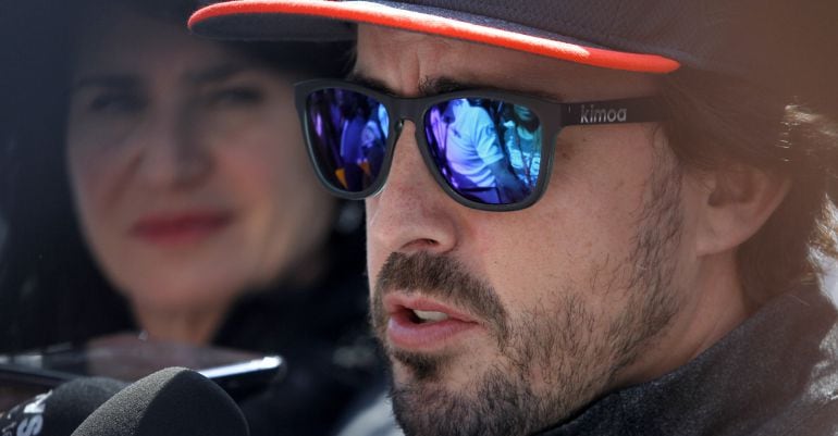 Fernando Alonso comparece ante los medios en México