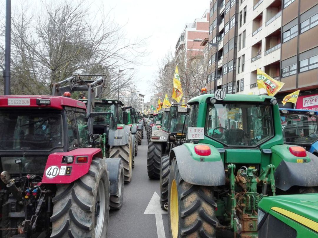 Tractorada en Zamora el pasado 30 de enero de 2020