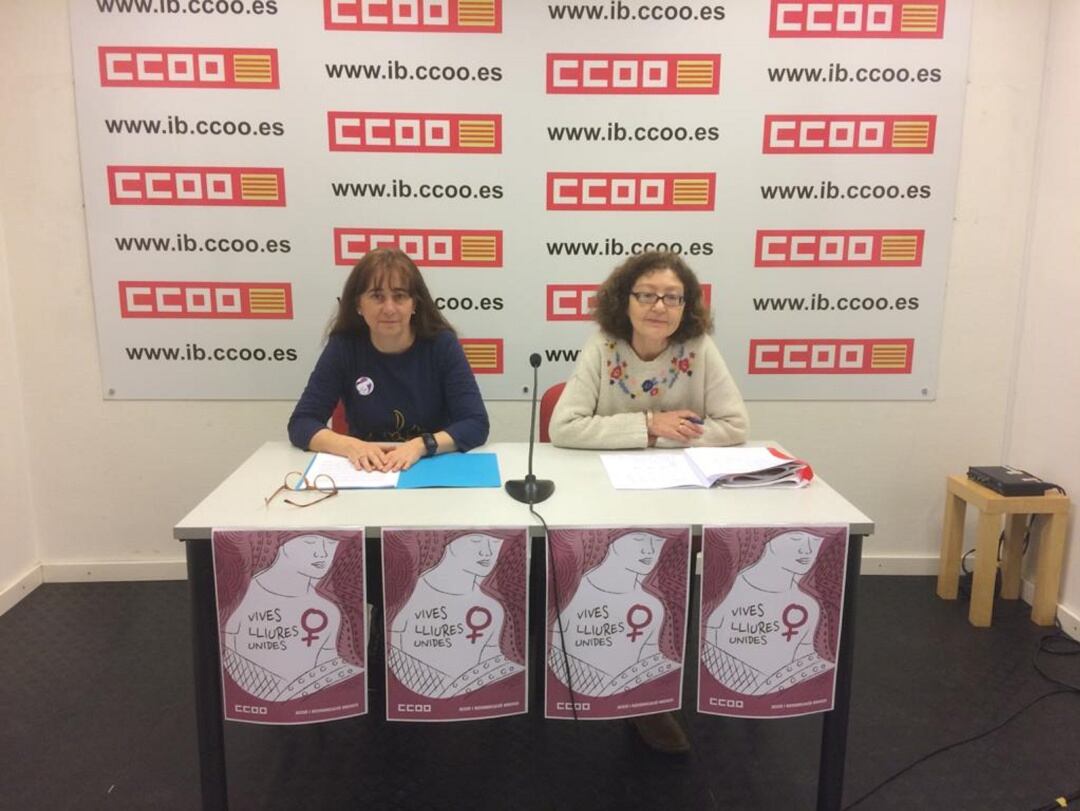 Yolanda Calvo y Eva Cerdeiriñan trataron el empleo femenino en Balears en 2019.