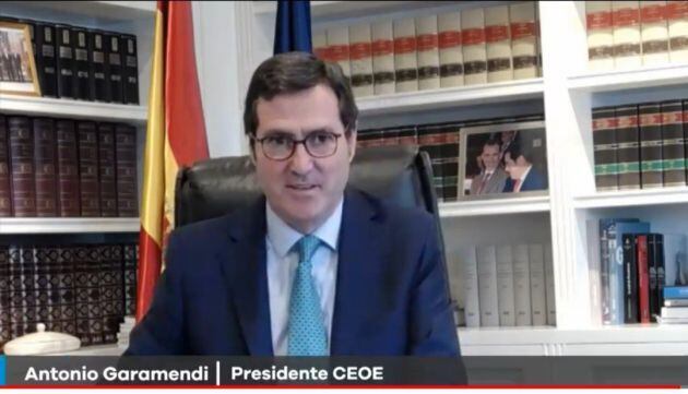 El presidente de la CEOE Antonio Garamendi.