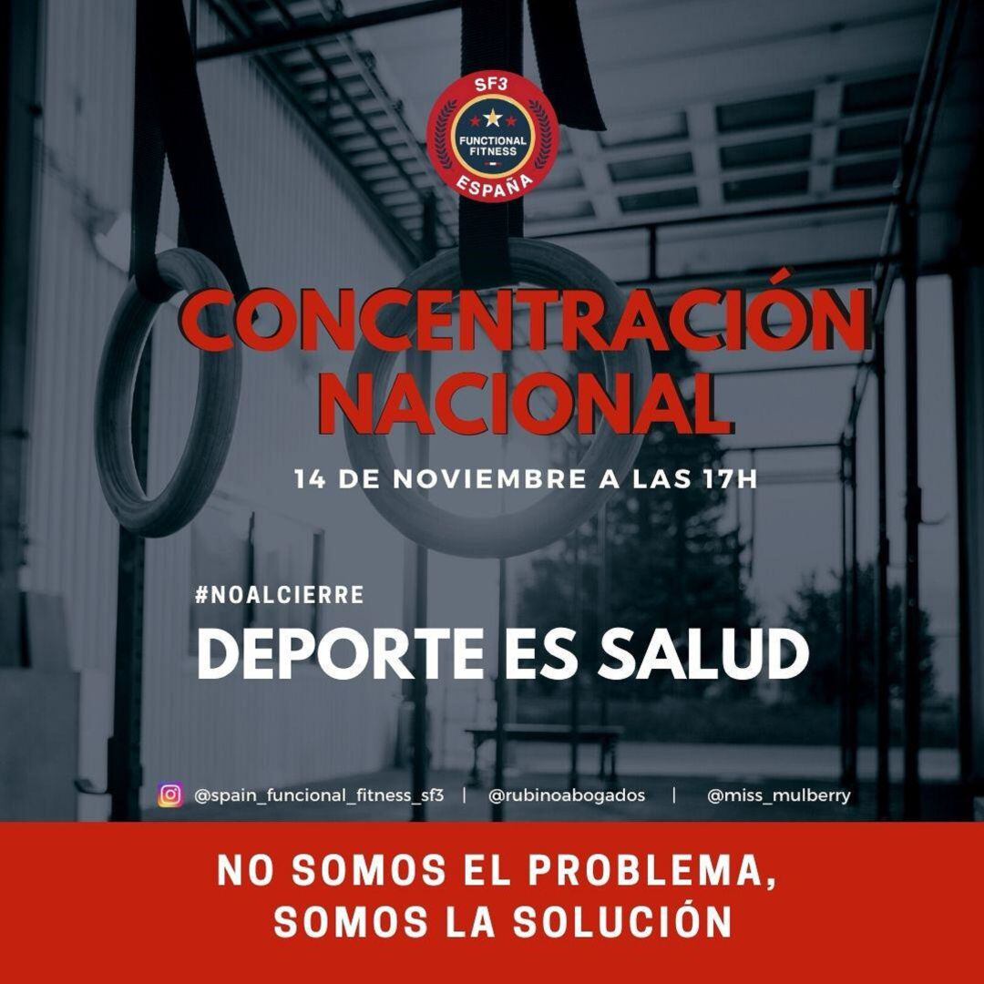 Los gimnasios también se movilizan