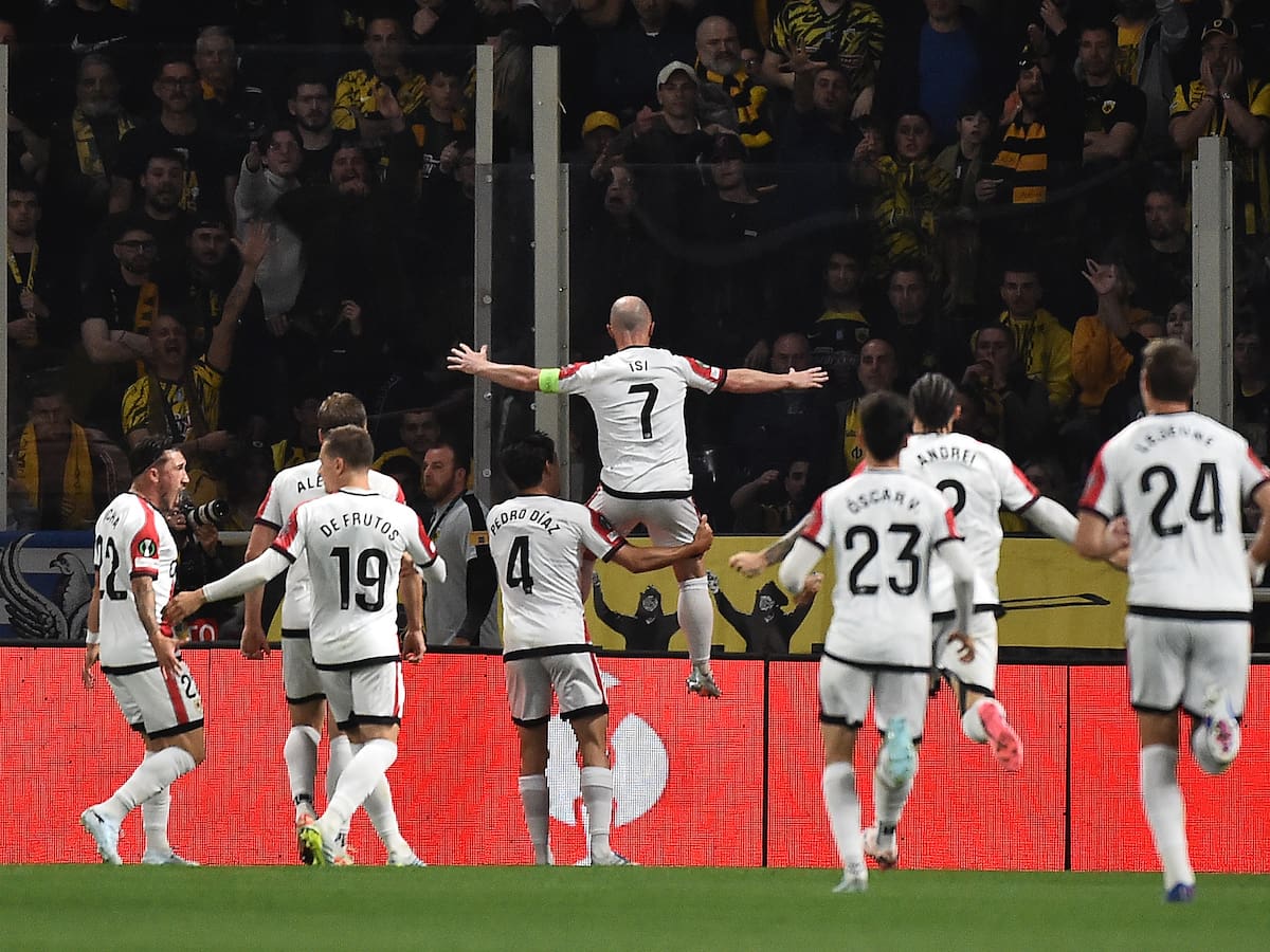 AEK Atenas 3-1 Rayo Vallecano: resumen, resultado y goles del partido de cuartos de final de Conference League