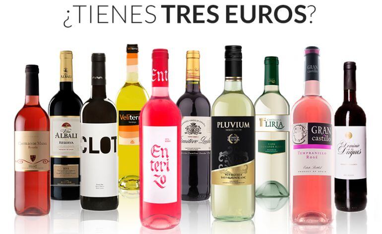 Todos estos vinos cuestan menos de tres euros y cuentan con &quot;cuatro ojos&quot; en la guía &#039;Los Supervinos 2017&#039;.