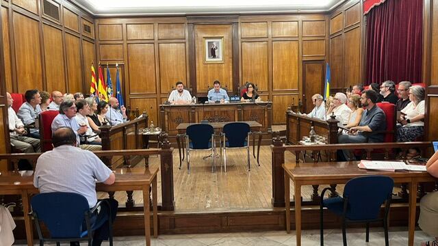 Imagen del pleno Ayuntamiento de Alcoy de este viernes 2 de agosto