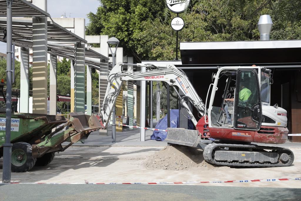 Obras de remodelación en el parque de los Juncos