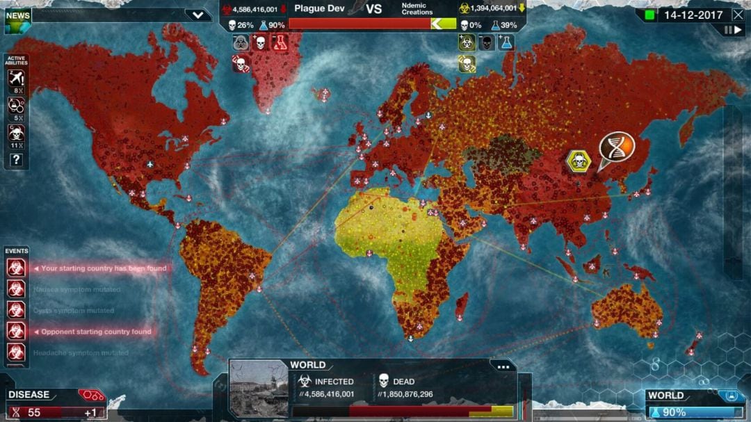 Imagen del videojuego Plague inc.