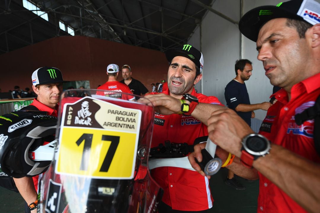 Paulo Gonçalves, durante su participación en el Dakar de 2016