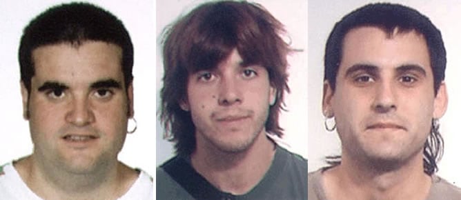 Los etarras detenidos en Francia, Jon Etxebarria Oyarbide, íñigo Sancho Marcos y Rubén Rivero Campo