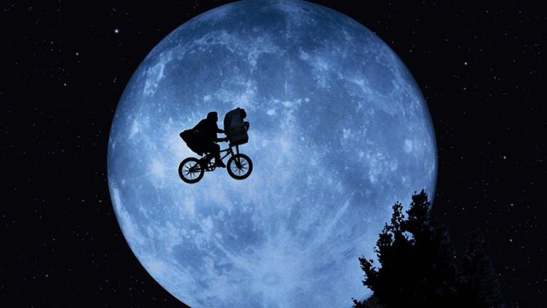 Fotograma de E. T. de Spielberg