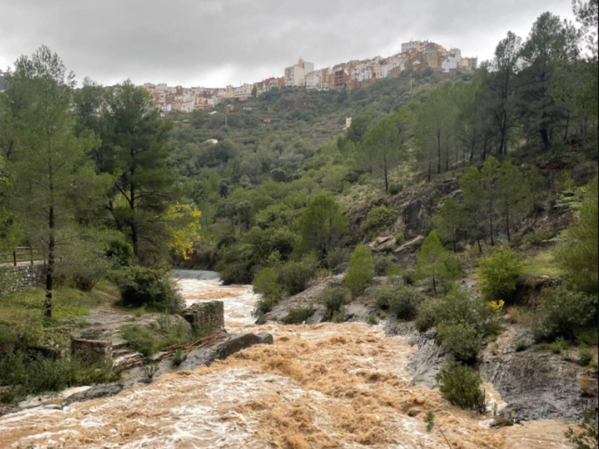 La lluvia vuelve con fuerza: más de 150 litros en el interior de Castellón