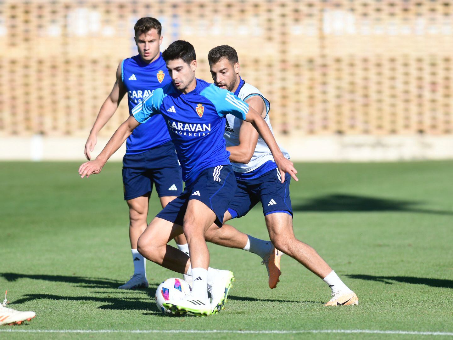 Entrenamiento del Real Zaragoza en la Ciudad Deportiva