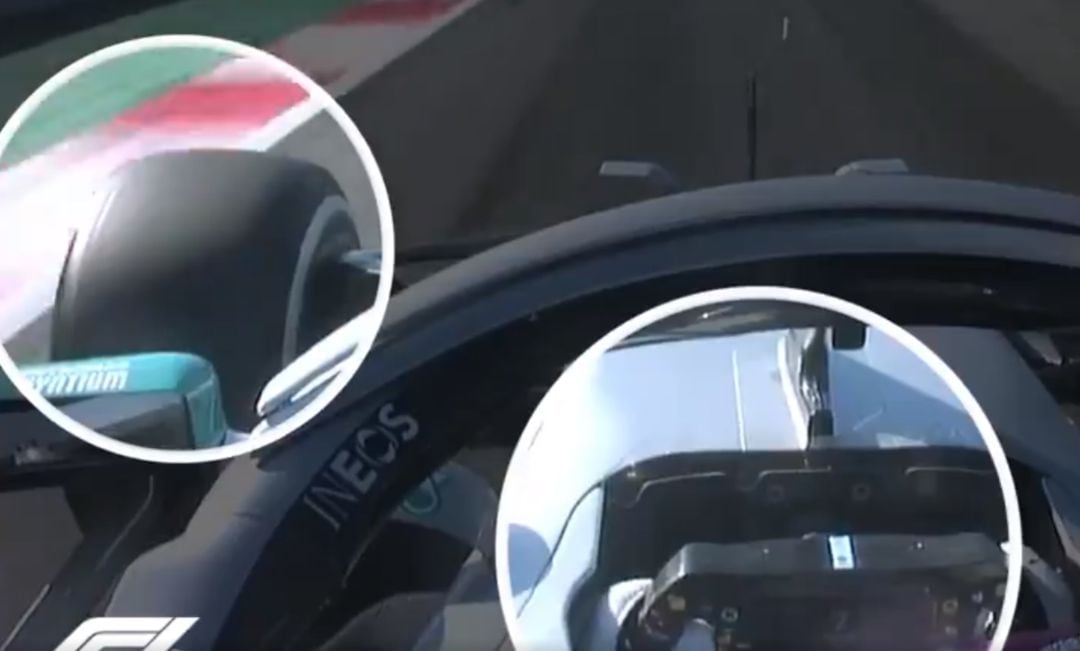 El nuevo volante del Mercedes de Lewis Hamilton.