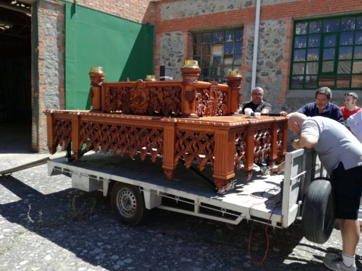 La Cofradía del Cristo del Mercado acomete la reforma del trono procesional