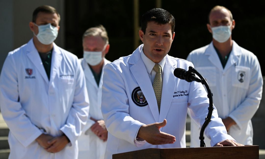 El equipo médico de Donald Trump informa sobre su estado de salud.