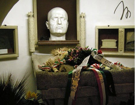 Tumba de Mussolini en Predappio