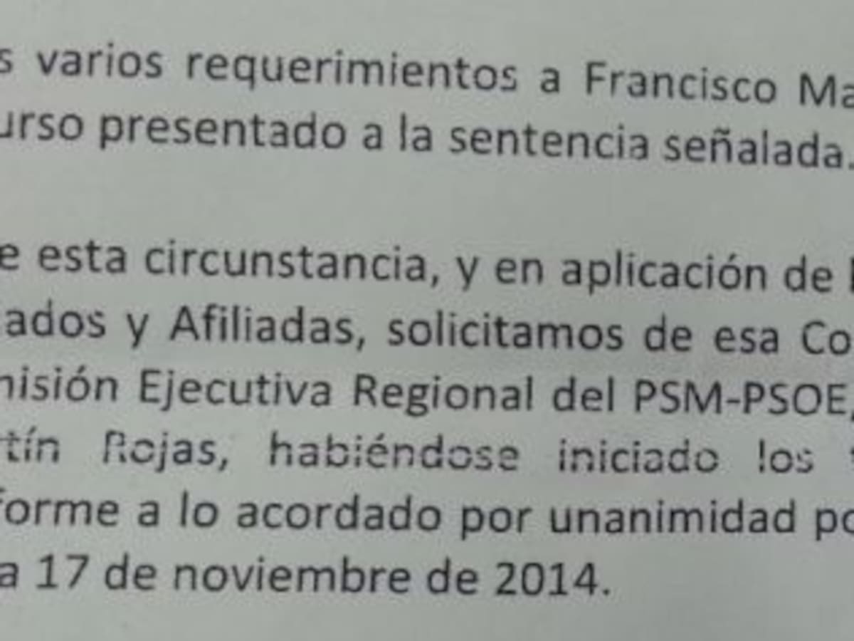 El PSOE de Torrejón pide expulsar a un exconcejal inhabilitado por prevaricar