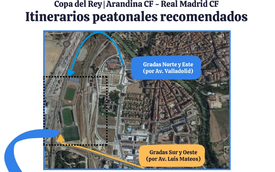 Itinerarios peatonales recomendados